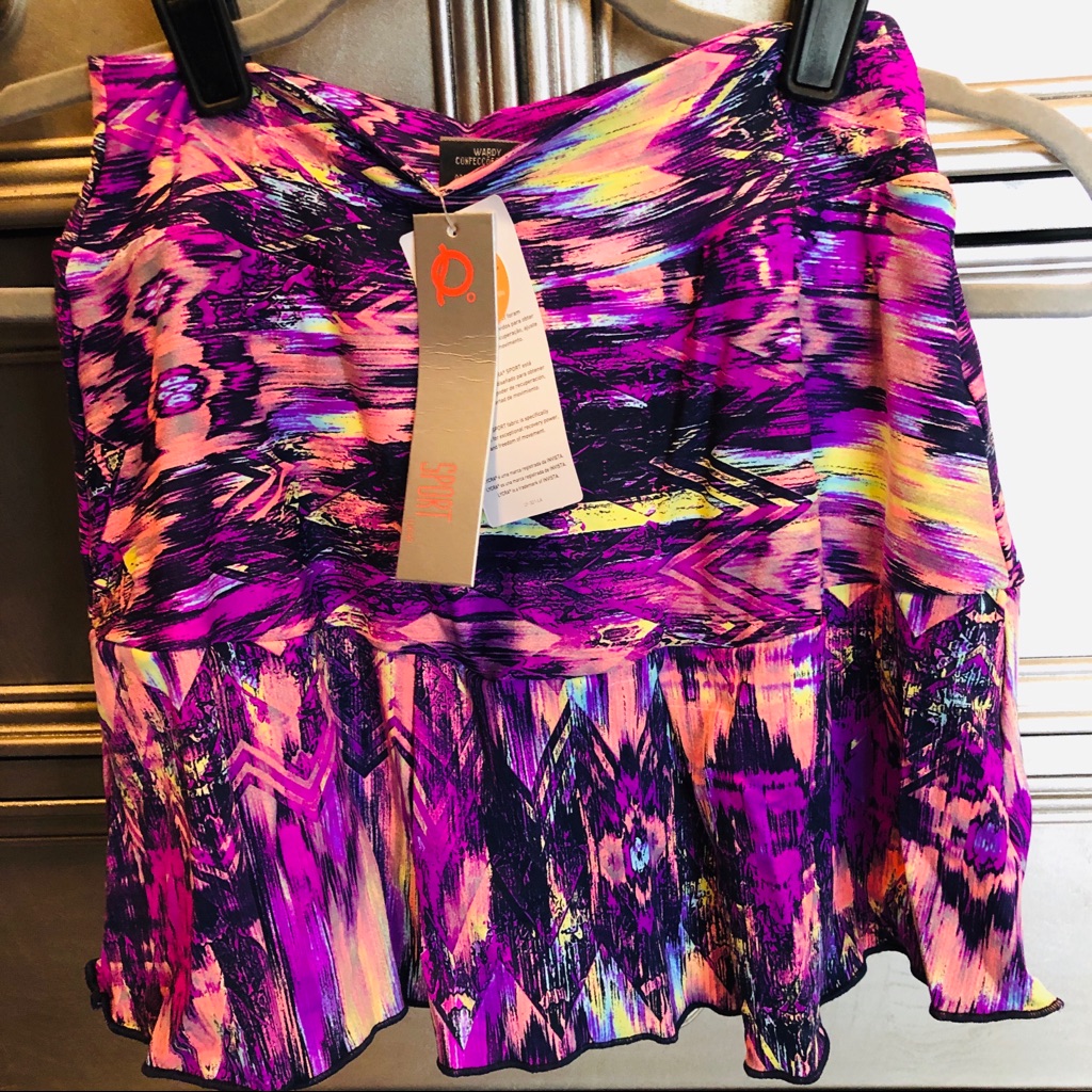 Brand New Psychedelic Fitness Skort Purple